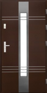 Drzwi zewnętrzne płytowe WP Exlusive Łódź Świat Okien - wzór wp15inox3d