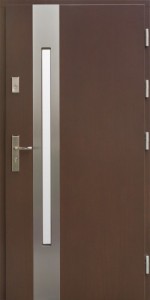 Drzwi zewnętrzne płytowe WP Exlusive Łódź Świat Okien - wzór wp8inox
