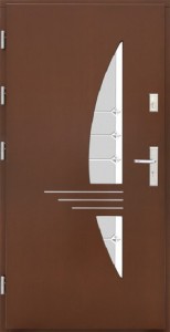 Drzwi zewnętrzne płytowe WP Exlusive Łódź Świat Okien - wzór wp17inox